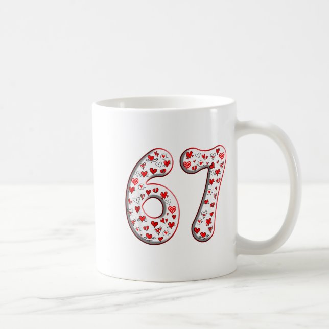 Mug Costume de couple Duo 67 Mème Six Sept Saint-Valen (Droite)