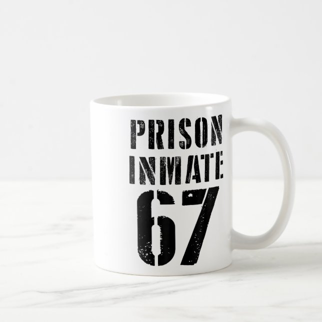 Mug Costume de détenu de prison 67 Halloween Prison Dr (Droite)