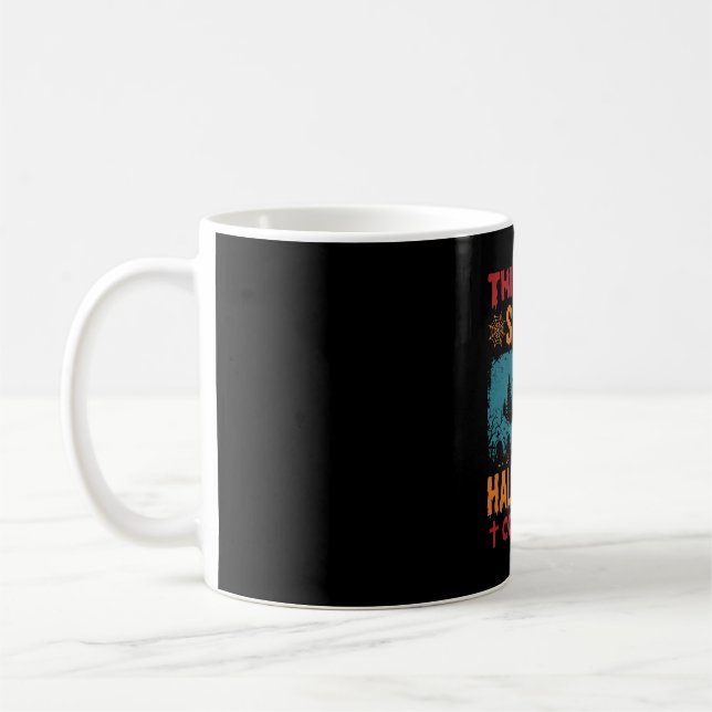 Mug Costume de Halloween Effrayant Drôle Graphique Lun (Gauche)