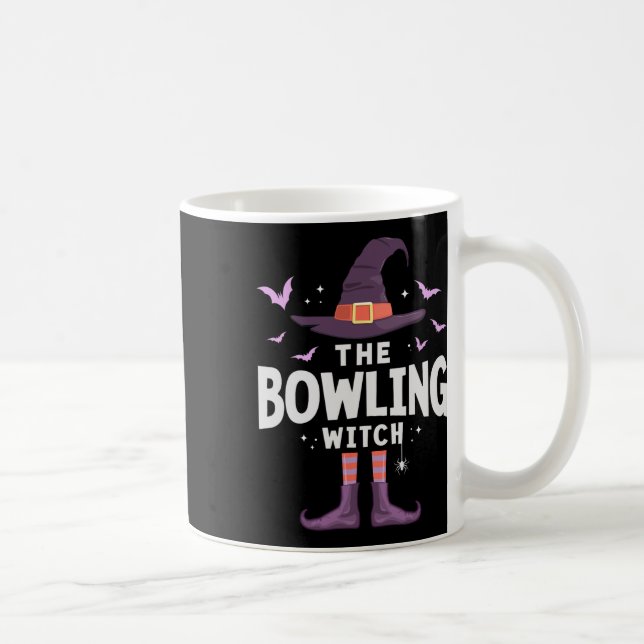 Mug Costume de jumelage de sorcière Halloween Bowling (Droite)