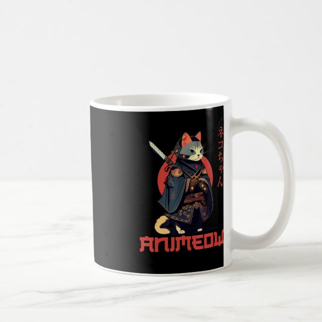 Mug Costume de Ninja Chat Mignon et Amusant de Samoura (Droite)