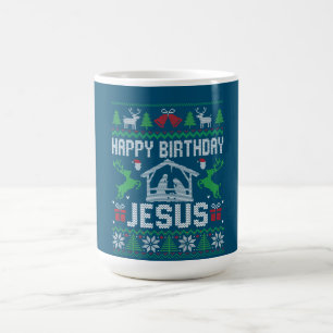 Mug Costume de Noël Joyeux anniversaire Jésus Holiday