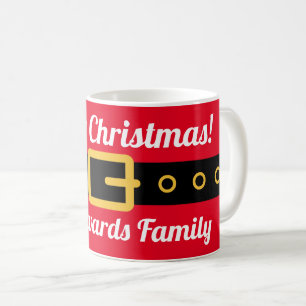 Mug Costume de Noël rouge amusant sur mesure Noël