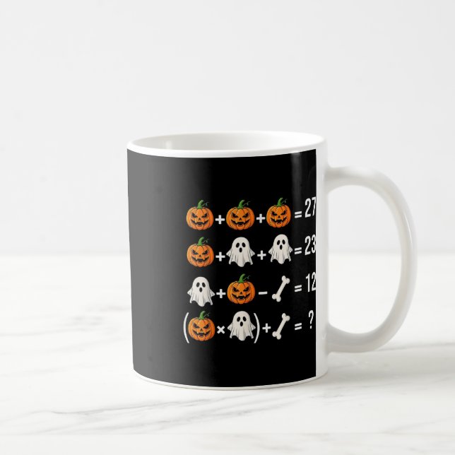 Mug Costume de professeur de mathématiques fantôme cit (Droite)
