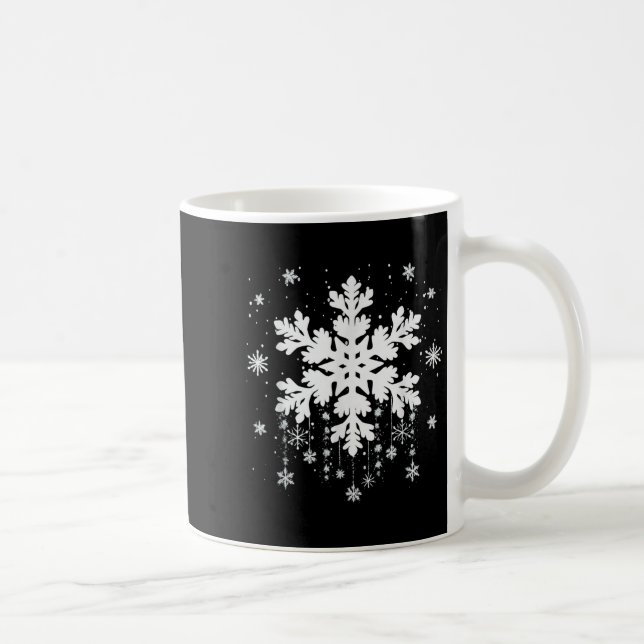 Mug Costume de professeur flocon de neige assorti fami (Droite)