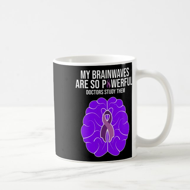Mug Costume de sensibilisation à l'épilepsie Mes ondes (Droite)