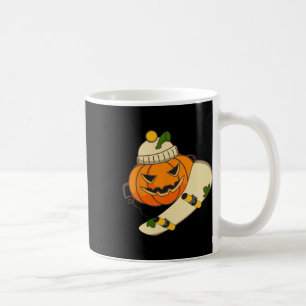 Mug Costume de skateboard de citrouille Halloween drôl