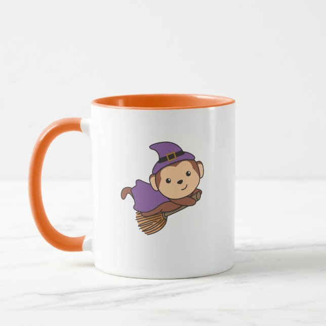 Mug Costume de sorcière de singe Halloween pour enfant (Gauche)