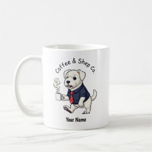 Mug Costume de travail drôle pour Vieux Chien de Berge