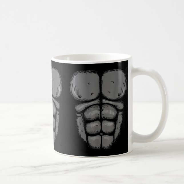 Mug Costume de ventre de gorille singe pour hommes Hal (Droite)
