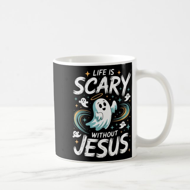 Mug Costume de vie d'Halloween effrayant sans Jésus ch (Droite)
