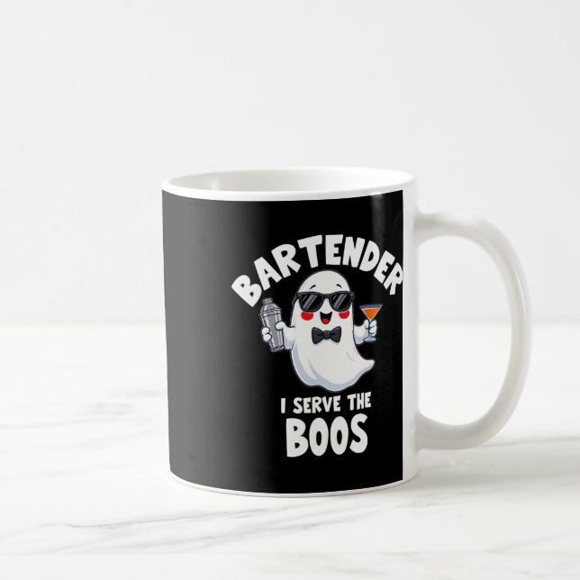 Mug Costume D'Halloween Bartender I Sert Les Boos Men  (Droite)