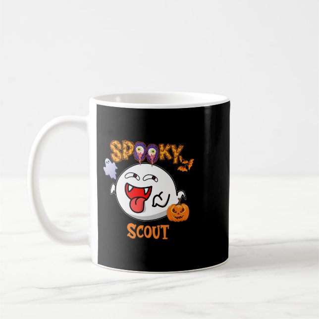 Mug Costume d'Halloween Boo Scoutisme Éffrayant (Gauche)