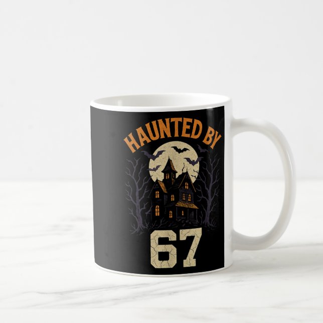 Mug Costume d'Halloween de mème 67 hanté par 6-7 Brain (Droite)