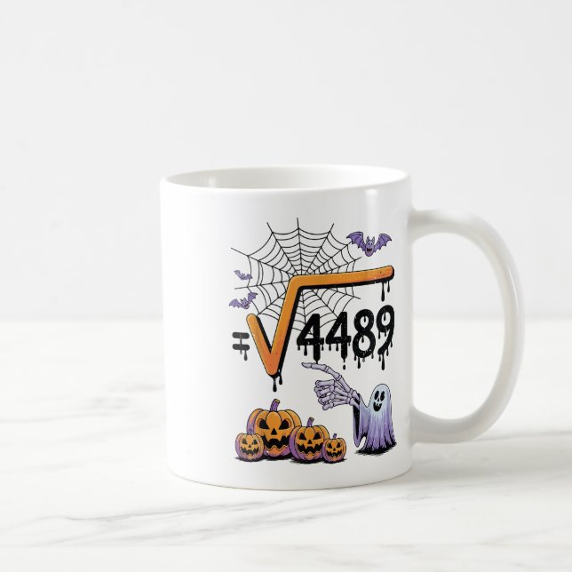 Mug Costume d'Halloween de professeur de mathématiques (Droite)