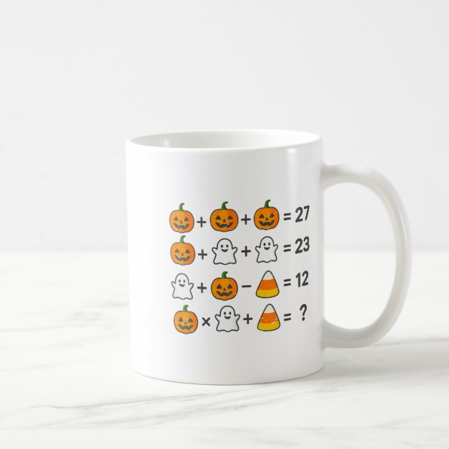 Mug Costume d'Halloween de professeur de mathématiques (Droite)