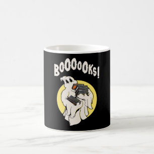Mug Costume d'Halloween Fantôme Bibliophile Drôle Booo
