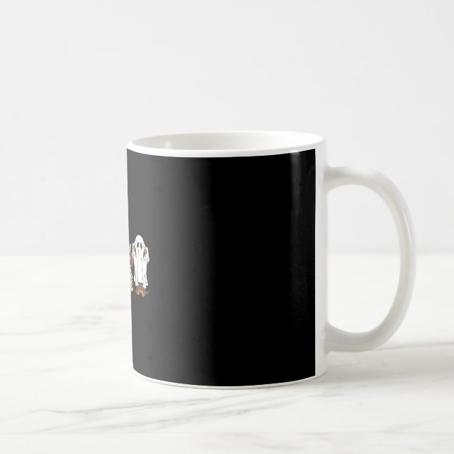 Mug Costume d'Halloween fantôme de dachshund drôle vin (Droite)