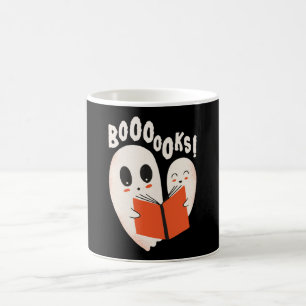 Mug Costume d'Halloween Fantôme de Ver de Livre Drôle 