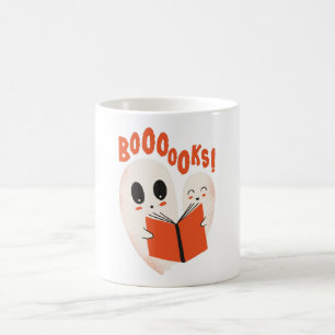 Mug Costume d'Halloween Fantôme de Ver de Livre Drôle