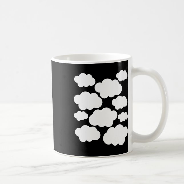 Mug Costume d'Halloween Nuages blancs (Droite)