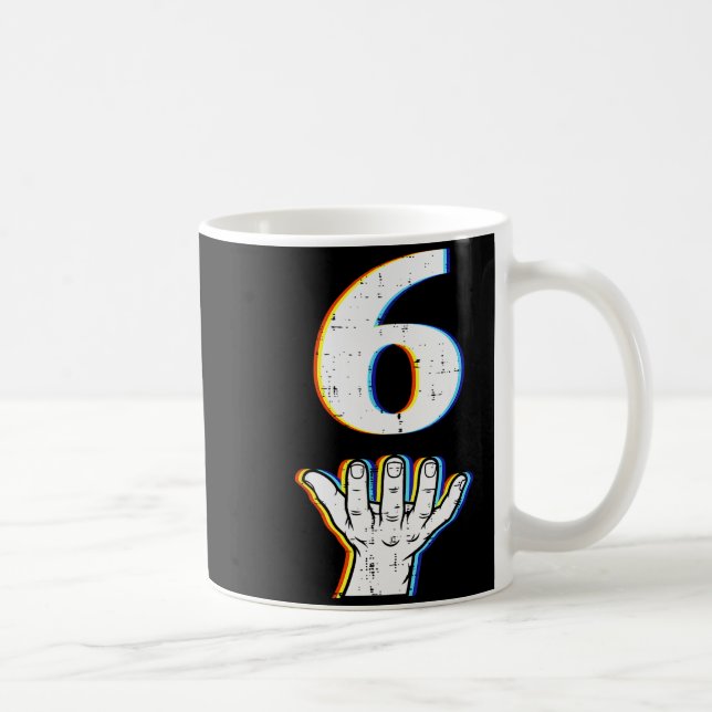 Mug Costume d'Halloween Number 6 correspondant au mème (Droite)