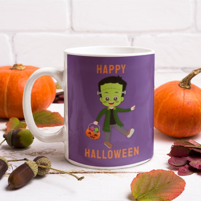Mug Costume d'Halloween pour enfants Frankenstein Nom  (Créateur téléchargé)