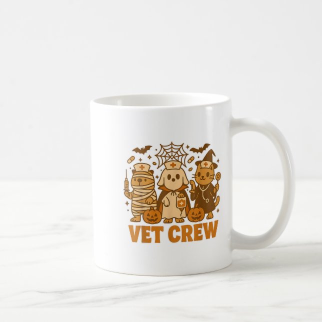 Mug Costume d'Halloween pour l'équipe vétérinaire Chie (Droite)