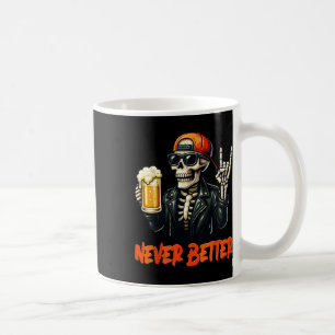 Mug Costume d'Halloween rock squelette jamais meilleur