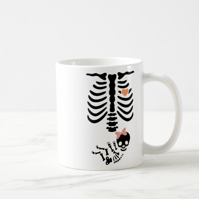 Mug Costume d'Halloween Skull Skeleton (Droite)