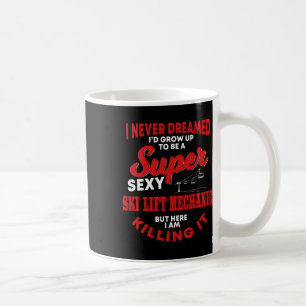 Mug Costume drôle de mécanicien de remontée mécanique
