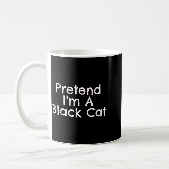 Mug Costume Facile de Chat Noir pour Halloween (Gauche)