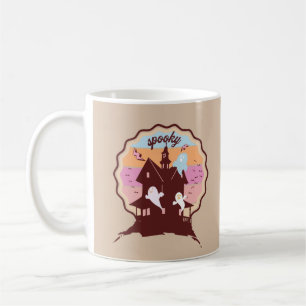 Mug Costume Halloween Rétro Fantôme de Maison Hantée É