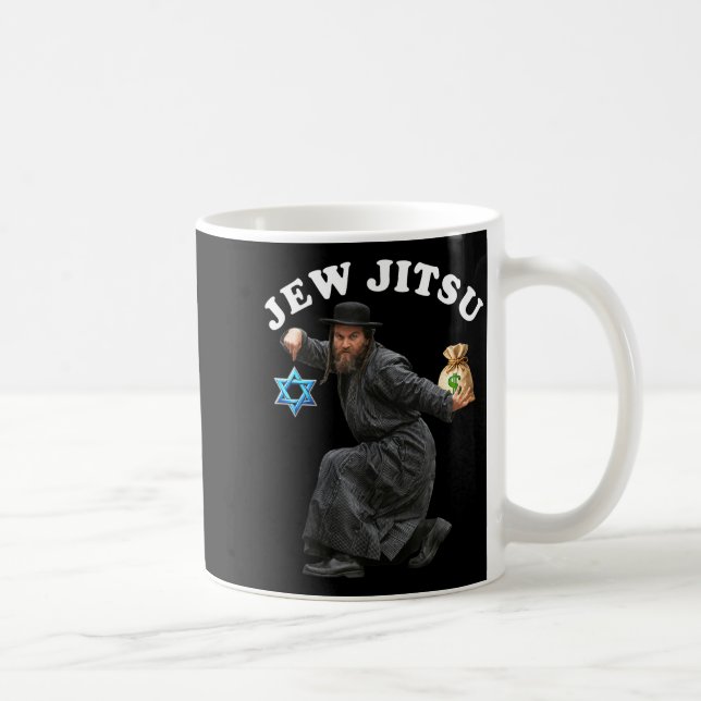 Mug Costume juif vêtements hanoukka rabbin danse horah (Droite)