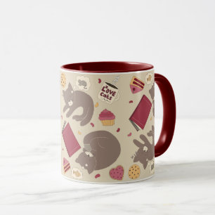 Mug Cosy Amoureux des chats Collage