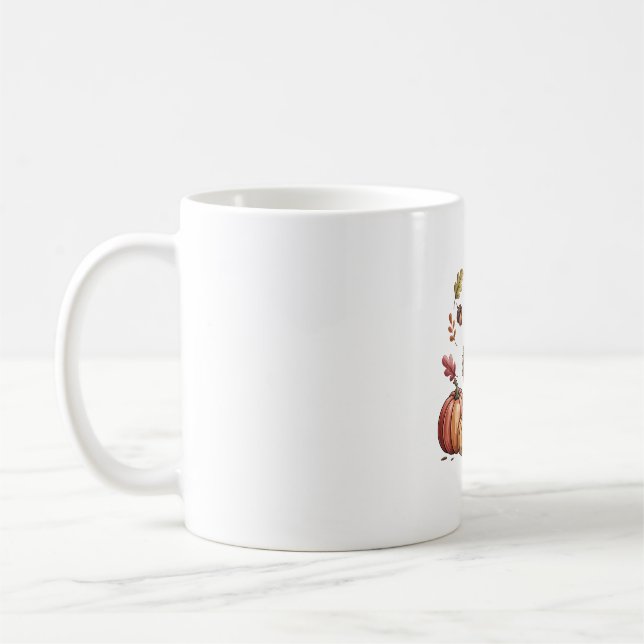 Mug Cosy Citrouille Café Goose Fall Art (Gauche)