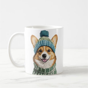 Mug Cosy Corgi en hiver