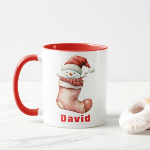 Mug Cosy Snowman de Noël à Stocker