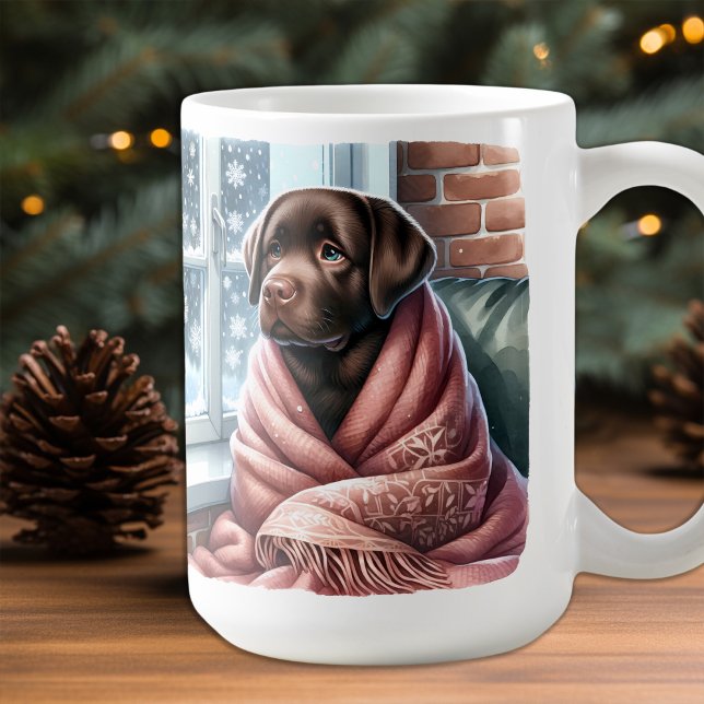 Mug Cosy Winter Labrador Retriever Christmas Puppy Chi (Créateur téléchargé)