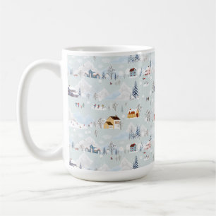 Mug Cosy Winter Wonderland Village de patinage sur gla