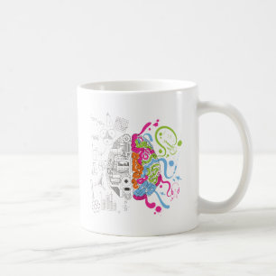Mug Côté créatif de maître d'esprit de cerveau de