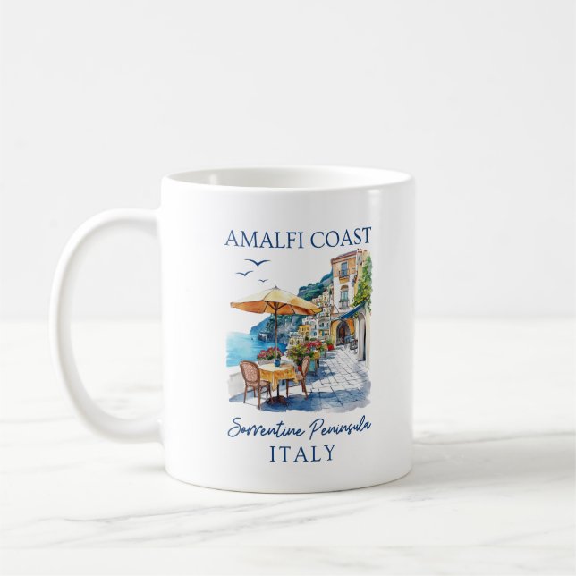 Mug Côte d'Amalfi Italie Été Pittoresque (Gauche)