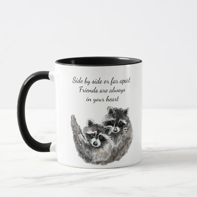 Mug Côté ou Far Apart Friends Citer Raccoon (Gauche)