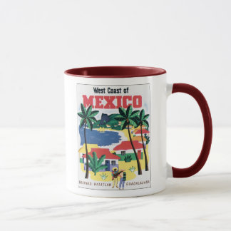 Mug Côte Ouest du Mexique Guaymas, Mazatlan, Guadalaja
