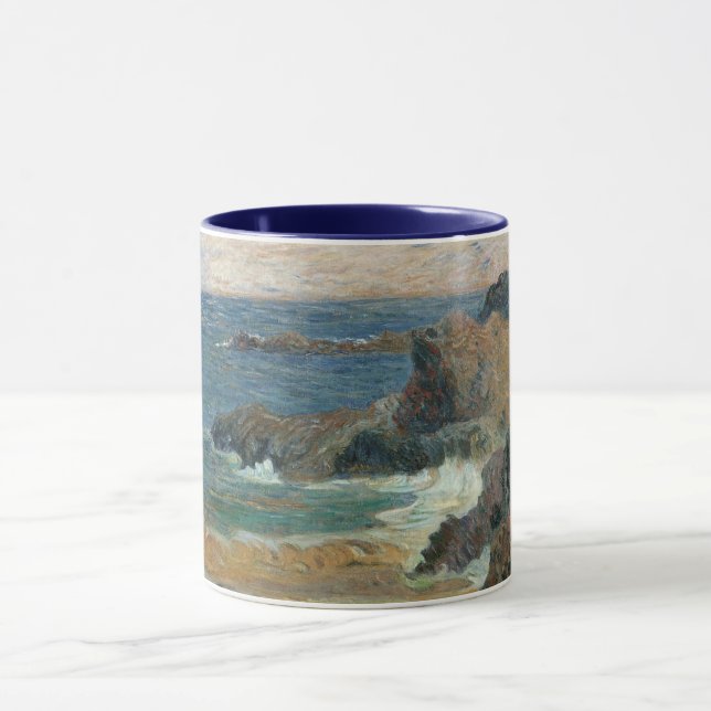 Mug Côte rocheuse par Paul Gauguin, Impressionnisme Vi (Centre)