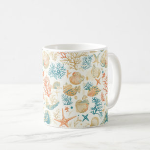Mug Côtière rustique - Coquillages, Starfish, Reef (9)