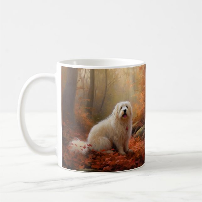Mug Coton De Tulear en automne Leaves automne Inspire (Gauche)