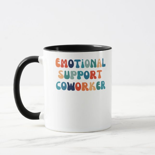 Mug Cotravailleur d'aide émotionnelle - Bestie de trav (Gauche)