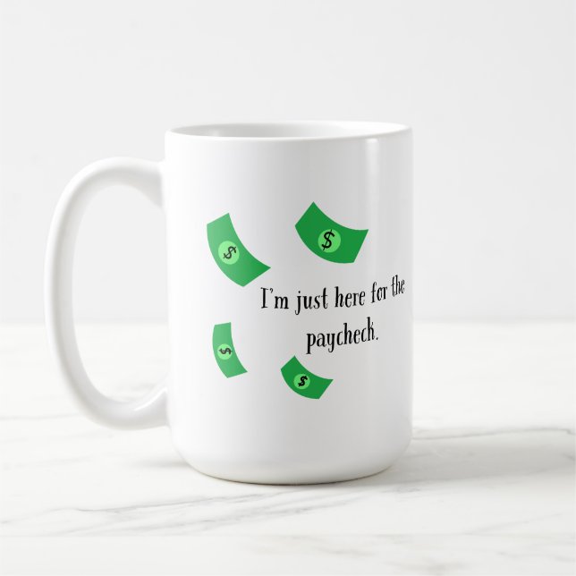 Mug Cotravailleur des devis de bureau Amateurs d'argen (Gauche)
