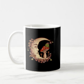Mug Cottagcore Fairycore Moon Frog Mushroom Aesthetic